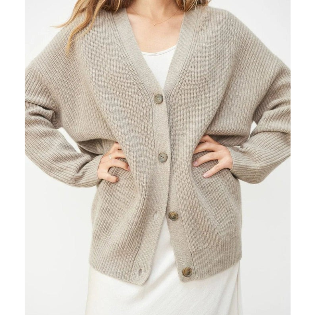 Cardigan à Col V pour Femme