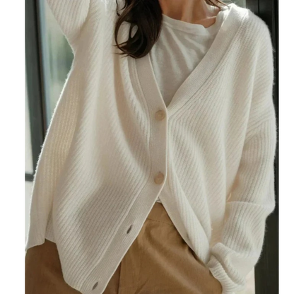 Cardigan à Col V pour Femme