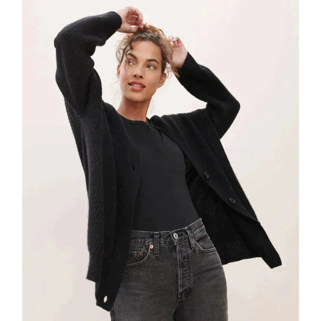 Cardigan à Col V pour Femme