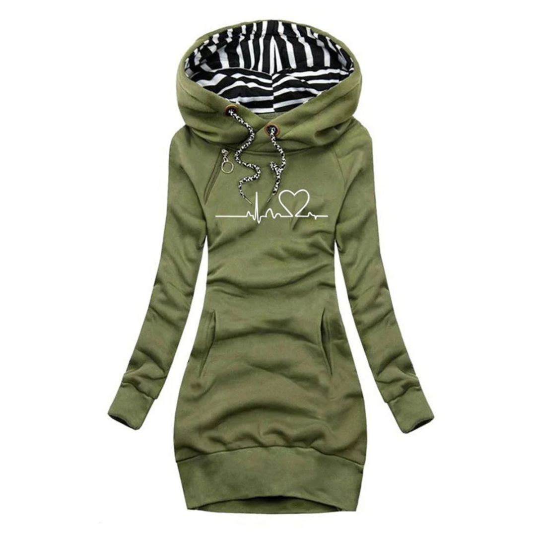Robe Sweat à Capuche pour Femme
