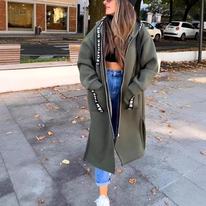 Veste d’Hiver à Capuche Long pour Femme