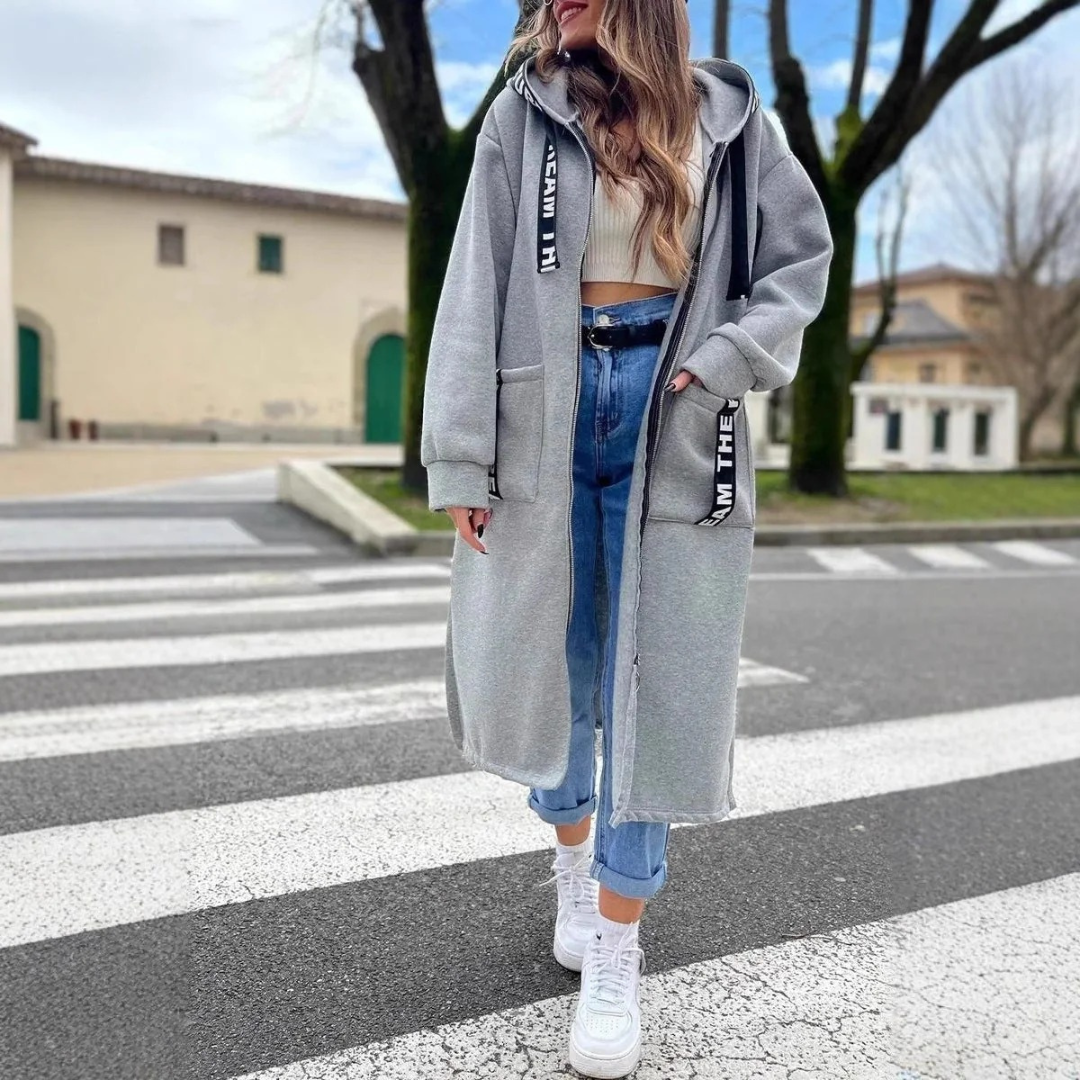 Veste d’Hiver à Capuche Long pour Femme