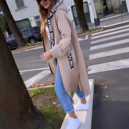 Veste d’Hiver à Capuche Long pour Femme