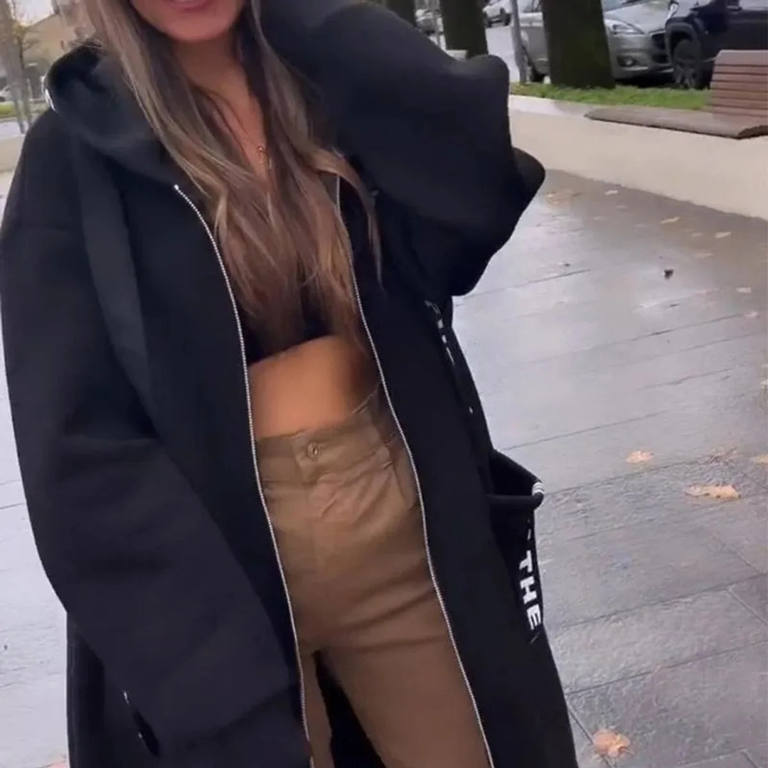 Veste d’Hiver à Capuche Long pour Femme