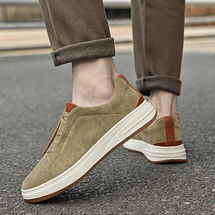 Baskets Basses en Daim Synthétique pour Homme