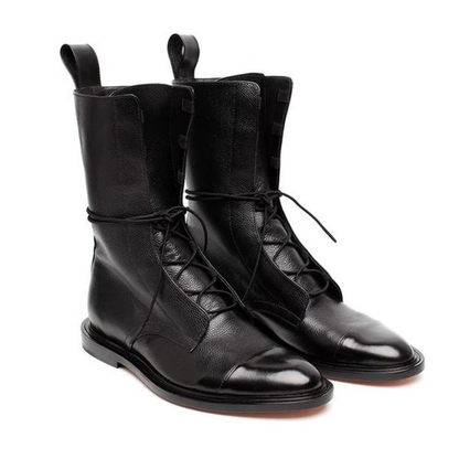 Bottes en Synthétique Effet Cuir pour Femme