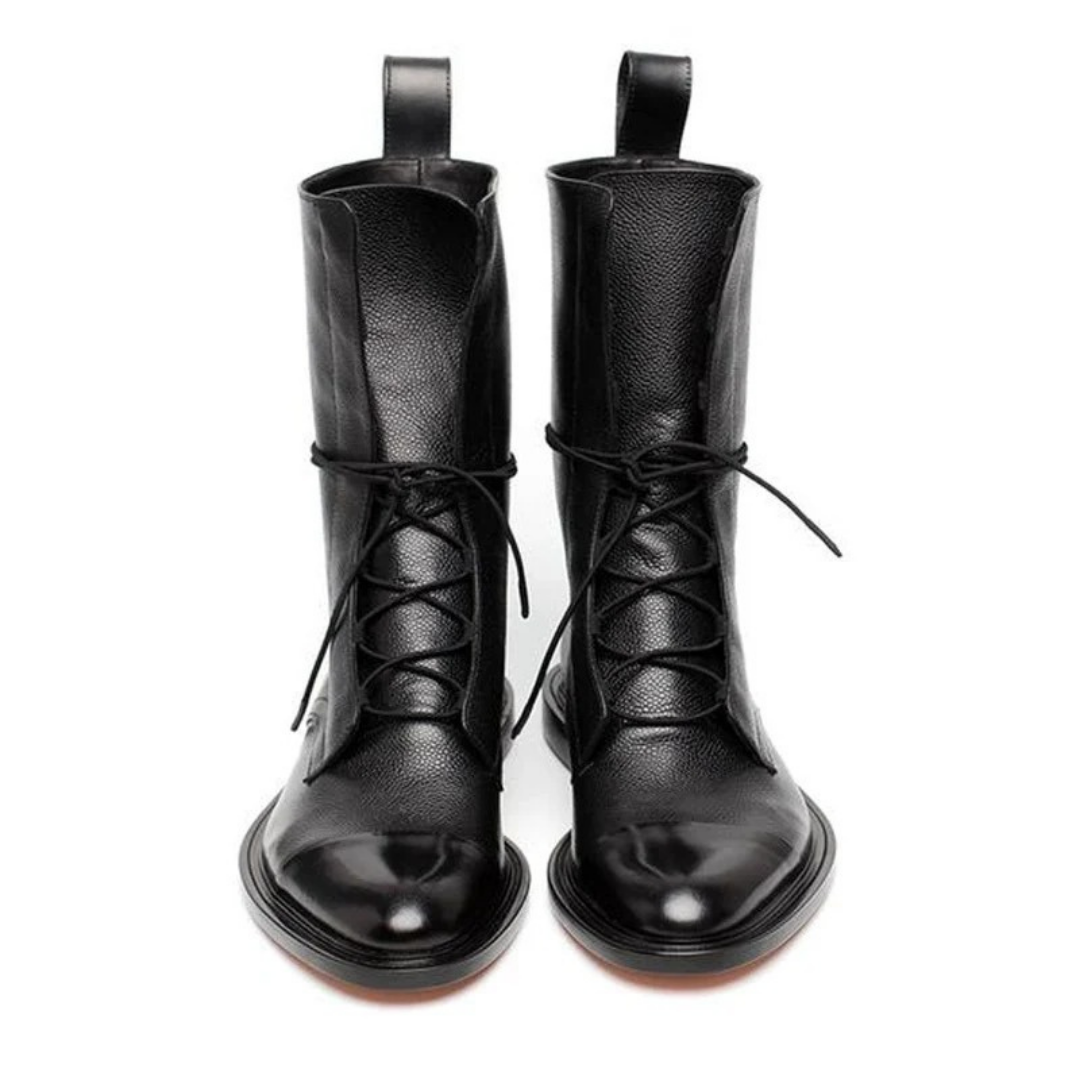 Bottes en Synthétique Effet Cuir pour Femme