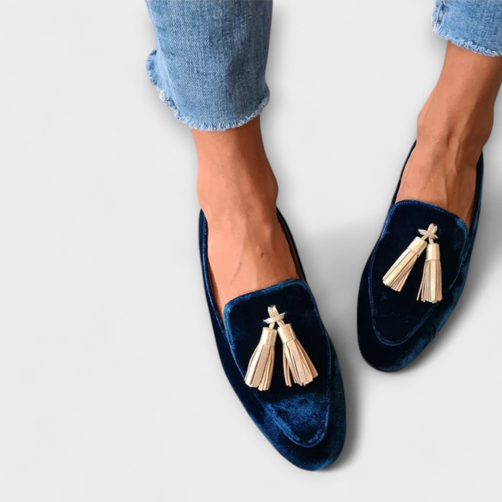 Mocassins Slip-On à Franges pour Femme