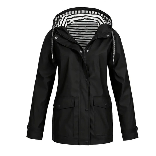Imperméable à Capuche Long pour Femme