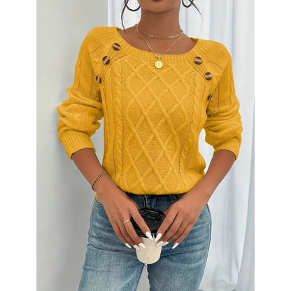 Pull en Maille Boutonné pour Femme