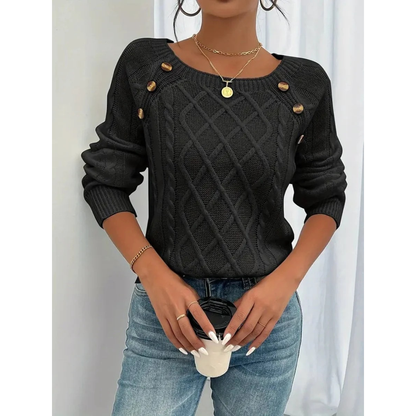 Pull en Maille Boutonné pour Femme