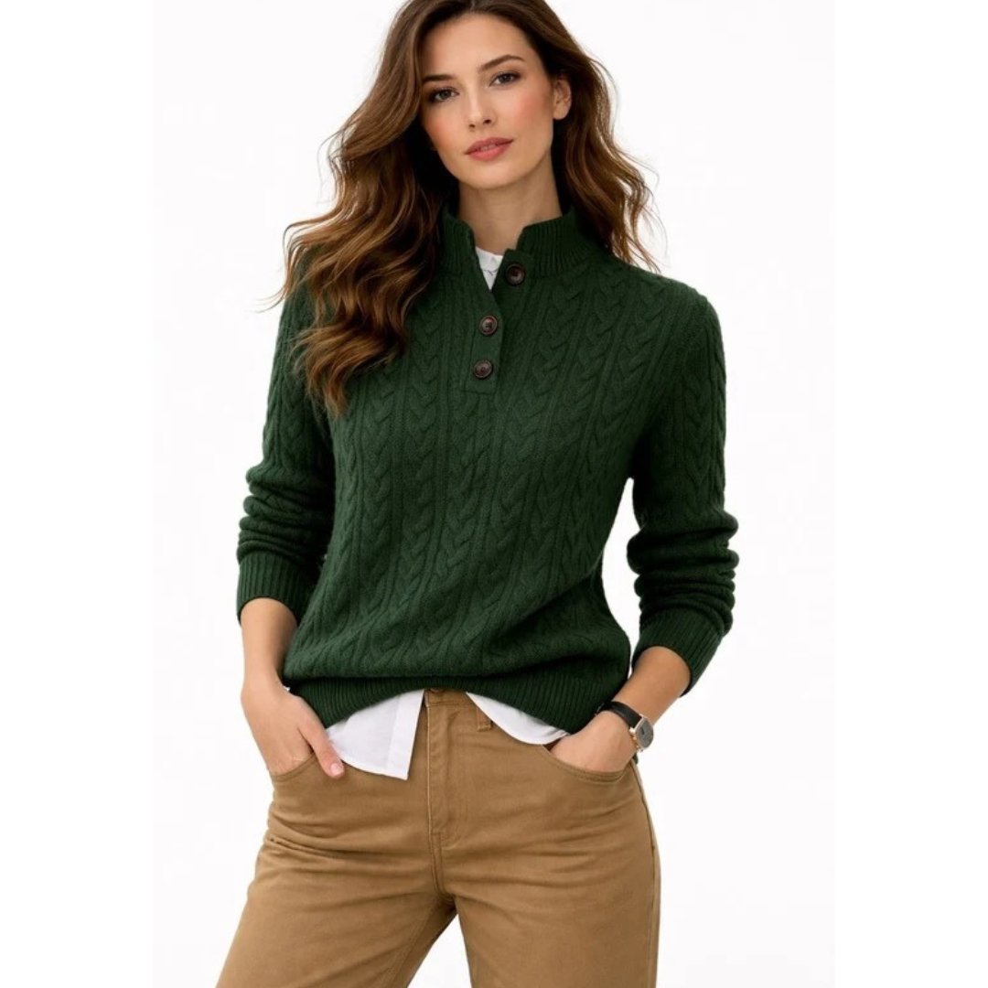 Pull en Maille à Col Roulé pour Femme