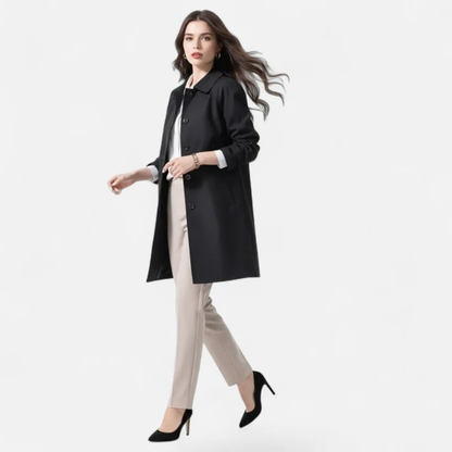 Trench-Coat Mi-Long pour Femme