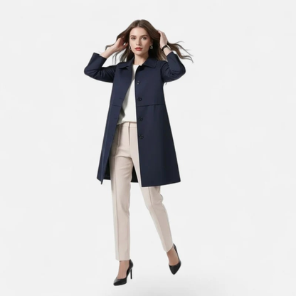 Trench-Coat Mi-Long pour Femme