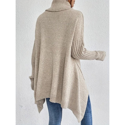 Pull à Col Roulé Long pour Femme