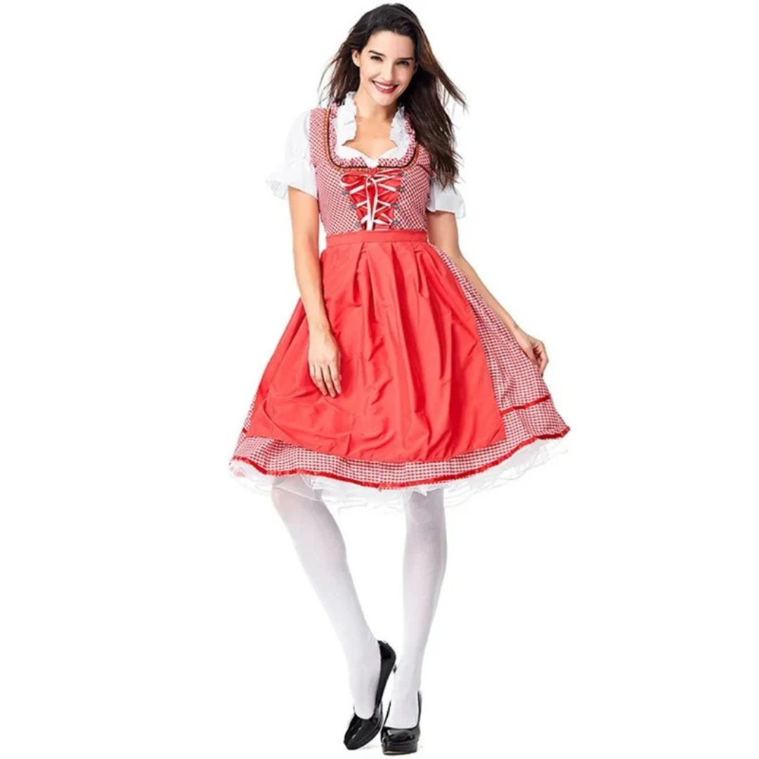 Dirndl avec Tablier pour Femme