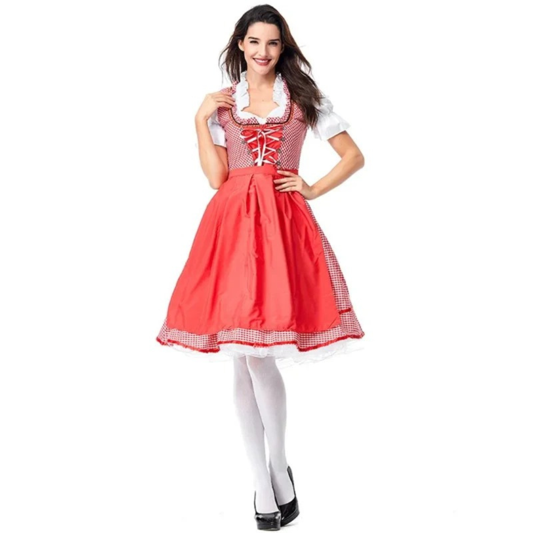 Dirndl avec Tablier pour Femme