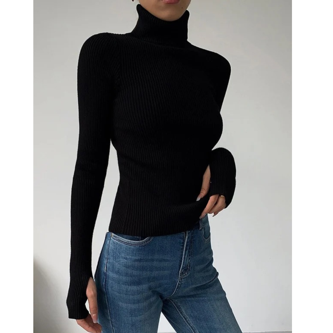 Pull à Col Roulé pour Femme