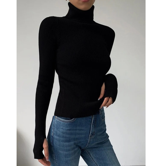 Pull à Col Roulé pour Femme