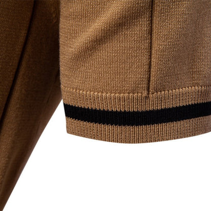 Polo en Maille à Col Zippé pour Homme