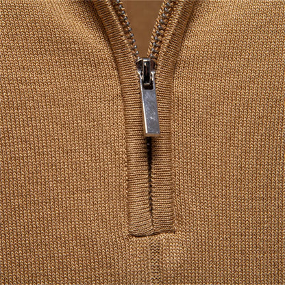 Polo en Maille à Col Zippé pour Homme