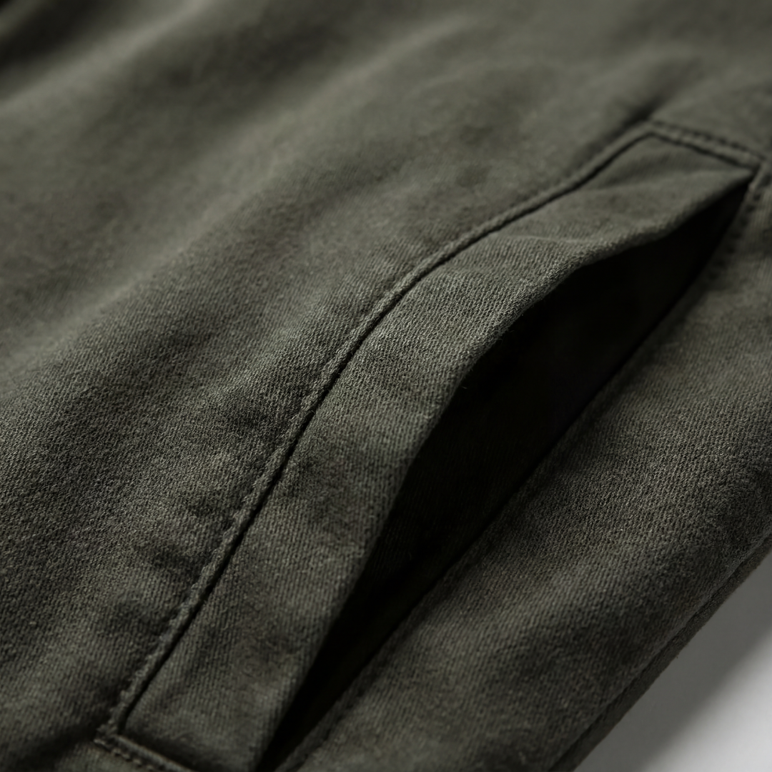 Veste Style Militaire à Poches Poitrine pour Homme