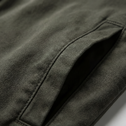 Veste Style Militaire à Poches Poitrine pour Homme