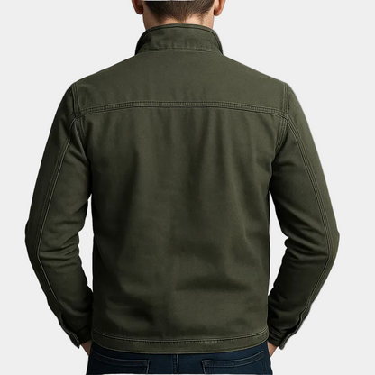 Veste Style Militaire à Poches Poitrine pour Homme