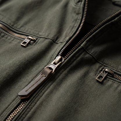 Veste Style Militaire à Poches Poitrine pour Homme
