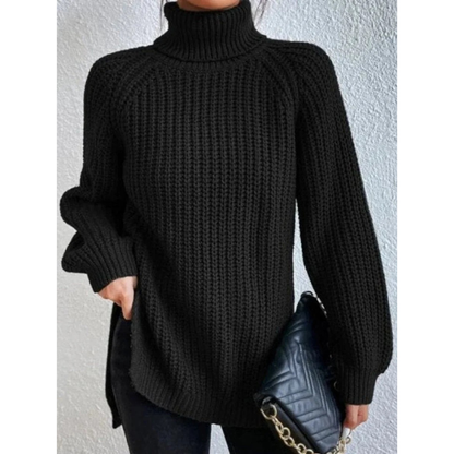 Pull à Col Roulé Coupe Oversize pour Femme