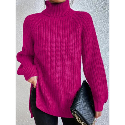 Pull à Col Roulé Coupe Oversize pour Femme