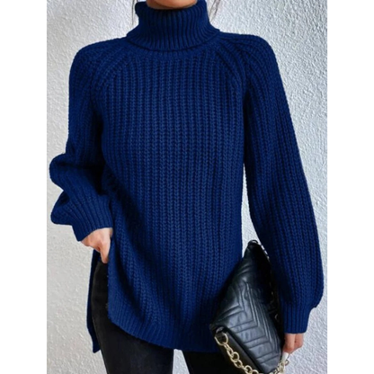 Pull à Col Roulé Coupe Oversize pour Femme