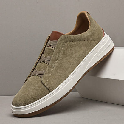 Baskets Basses en Daim Synthétique pour Homme