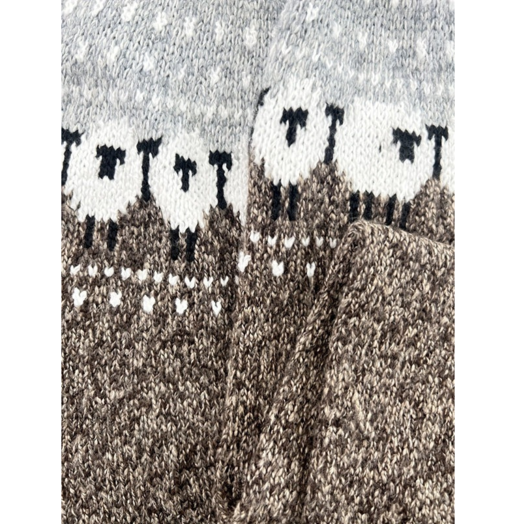 Pull en Maille en Gris pour Femme