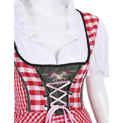 Dirndl à Carreaux pour Femme