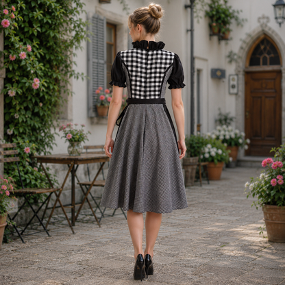 Dirndl à Carreaux pour Femme