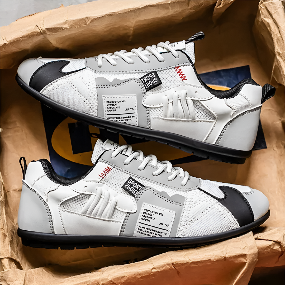 Baskets Basses Tendance à Lacets pour Homme
