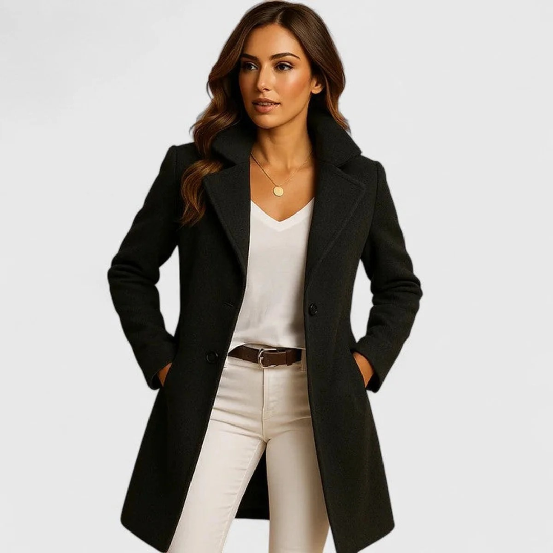 Veste d’Hiver Boutonné Long pour Femme