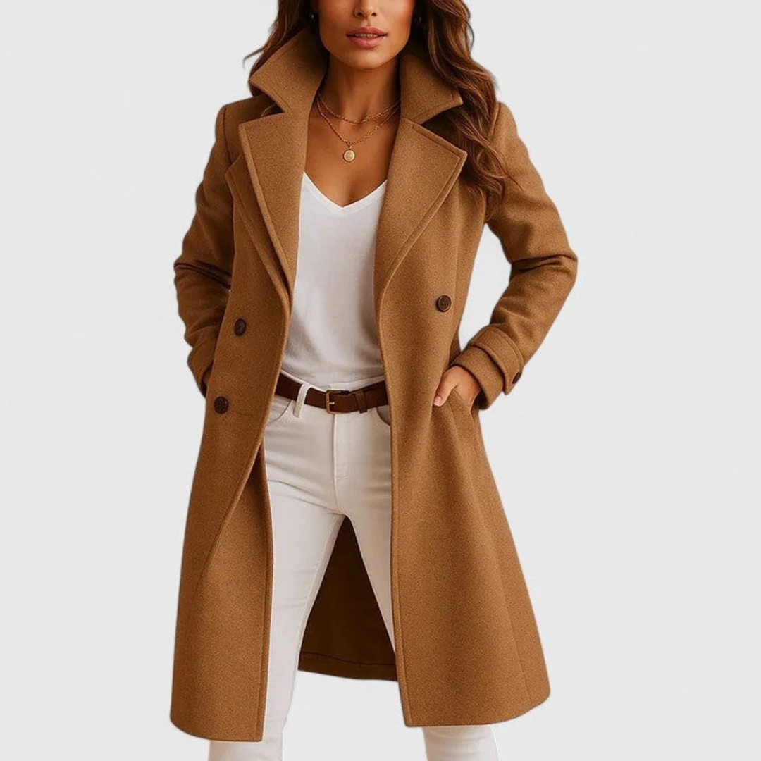Veste d’Hiver Boutonné Long pour Femme
