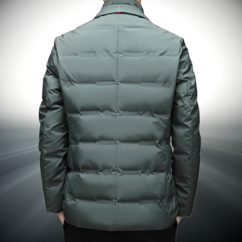 Blazer Matelassé à Col Montant pour Homme
