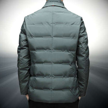 Blazer Matelassé à Col Montant pour Homme