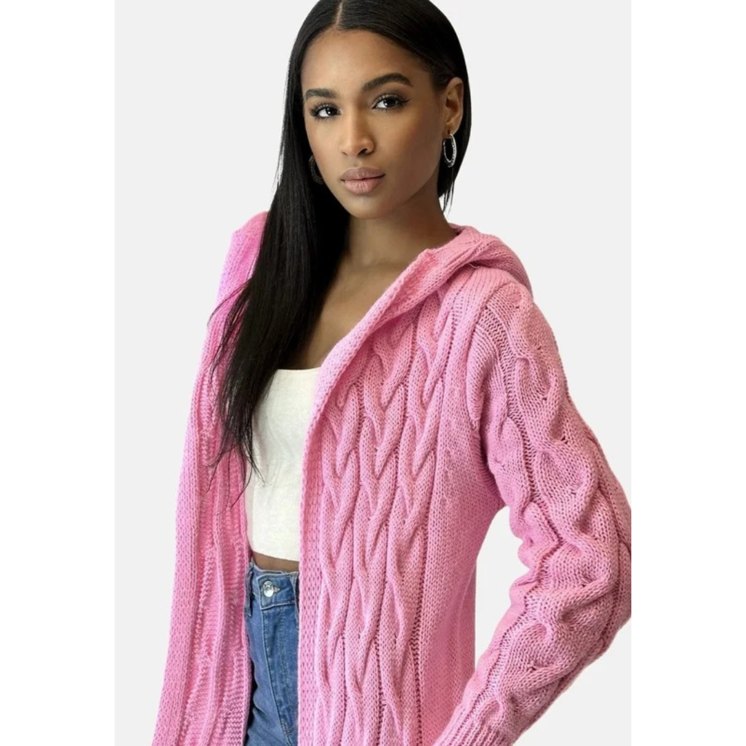 Cardigan à Capuche Long pour Femme