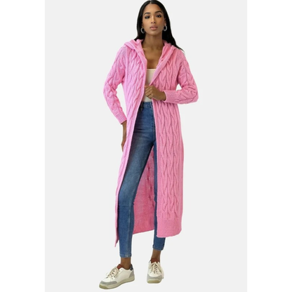 Cardigan à Capuche Long pour Femme