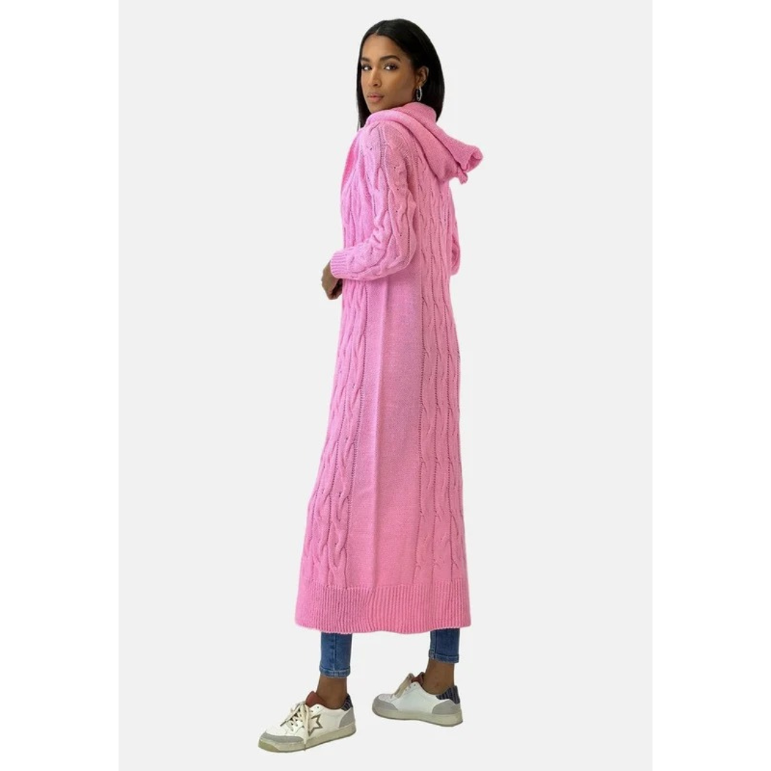 Cardigan à Capuche Long pour Femme