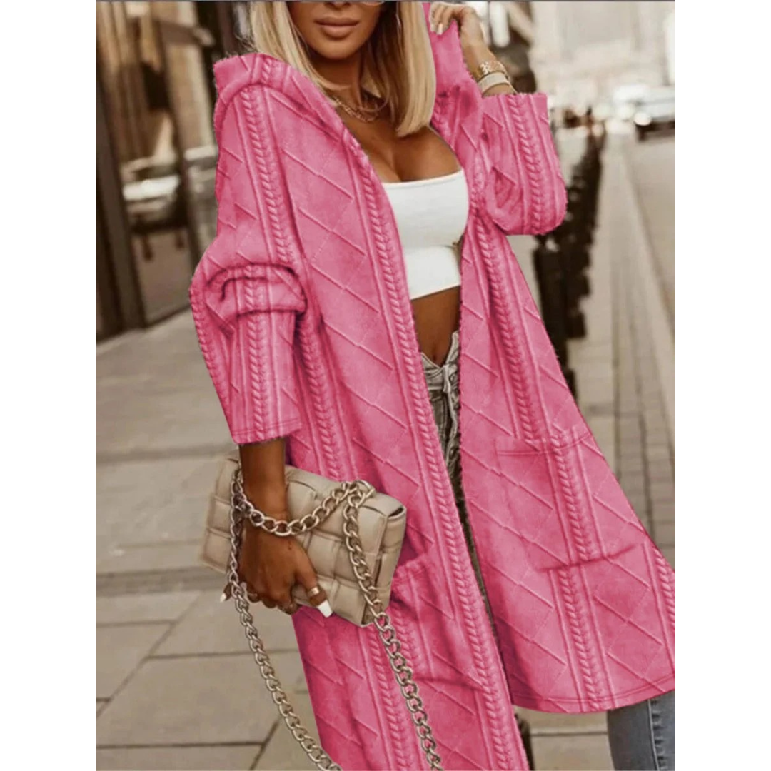 Cardigan à Capuche Long pour Femme
