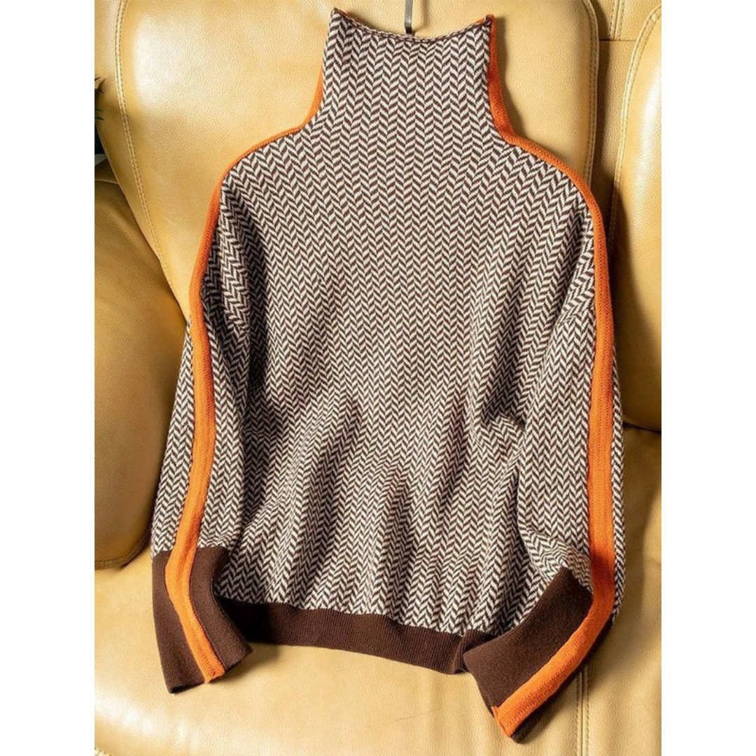 Pull à Col Roulé Coupe Oversize pour Femme