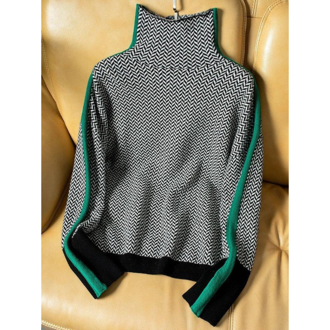 Pull à Col Roulé Coupe Oversize pour Femme