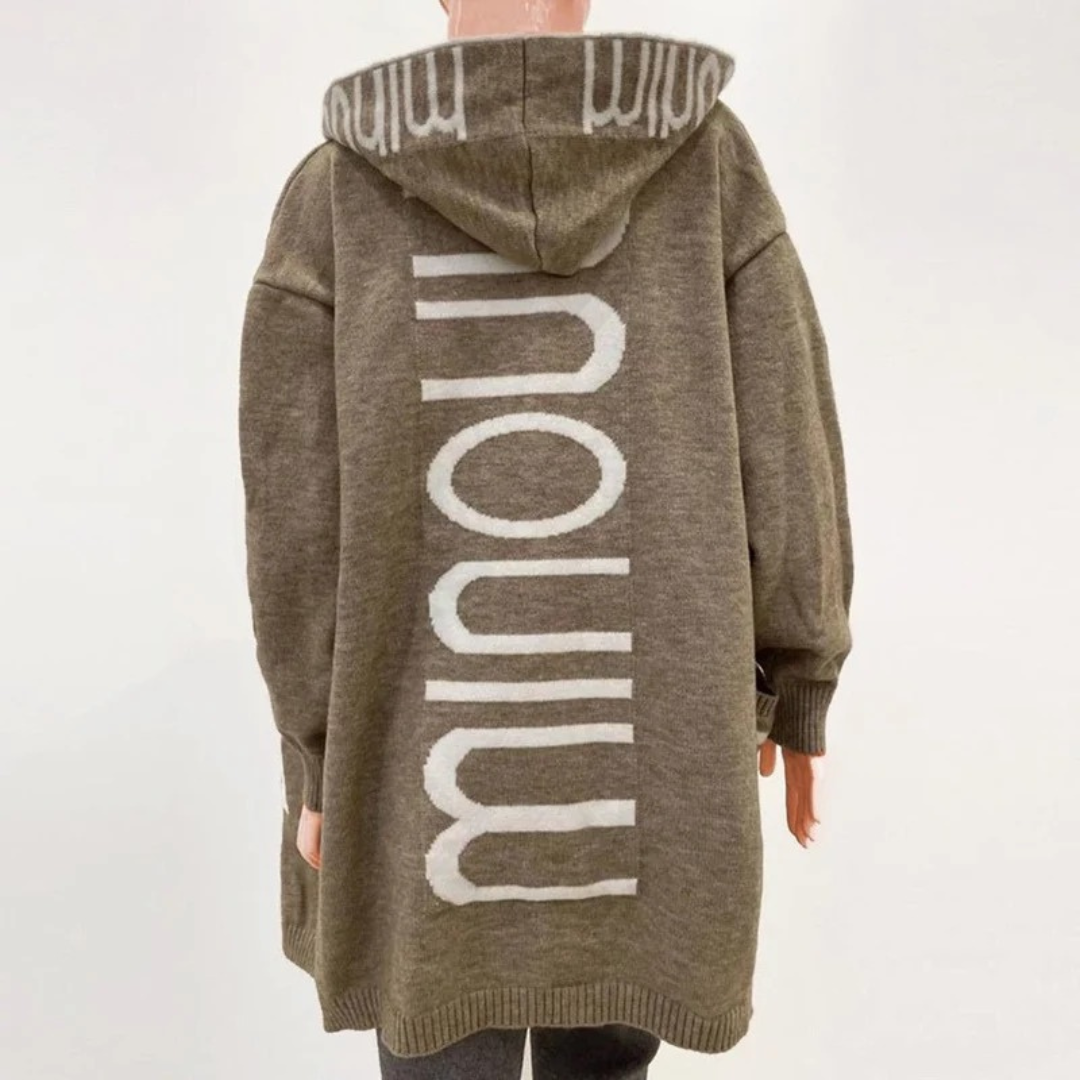 Cardigan à Capuche Long pour Femme