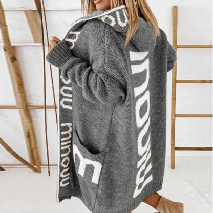 Cardigan à Capuche Long pour Femme