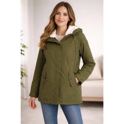 Veste d’Hiver à Capuche Long pour Femme